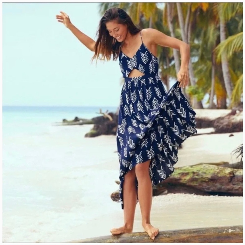 AERIE cut-out maxi dress